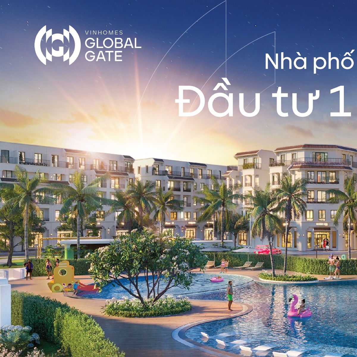 Nhà phố Cát Tường đầu tư 1 được 4 tại Vinhomes Global Gate